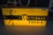 Victorian Tires single sided light up plastic face sign (Lights up and clock works)