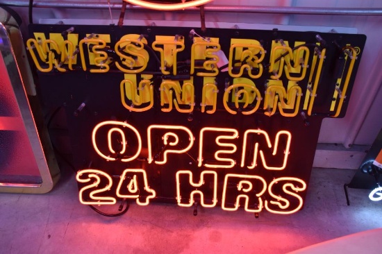 Western Union light up neon sign (wester Union does NOT light up)