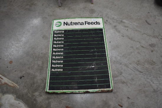 Nutrena Feeds metal price chalk board