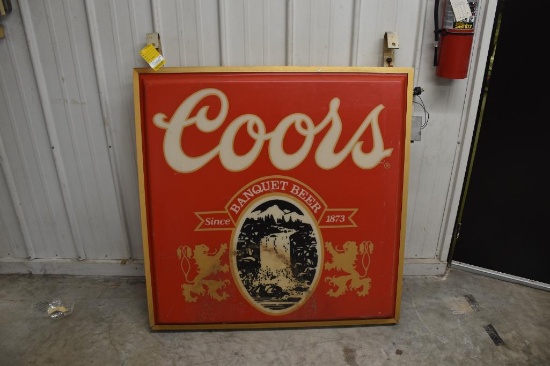 Coors Light double sided light up sign "untested"