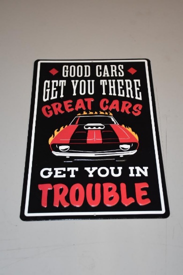 Newer Style cars single sided sign
