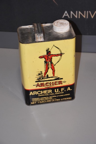 Archer advertising 1 gallon oil can