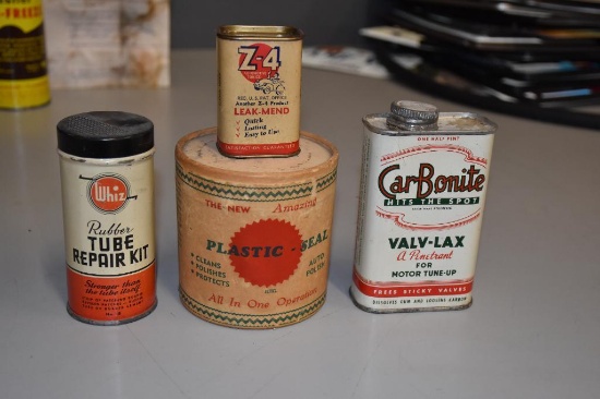 Misc. advertising gas and oil tins