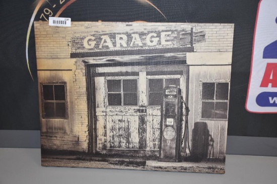 Garage newer style canvas print