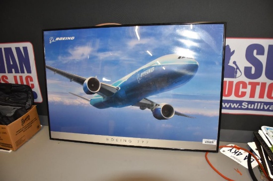 Boeing 777 framed picture