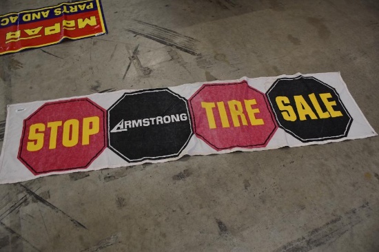 Armstrong Canvas advertising banner
