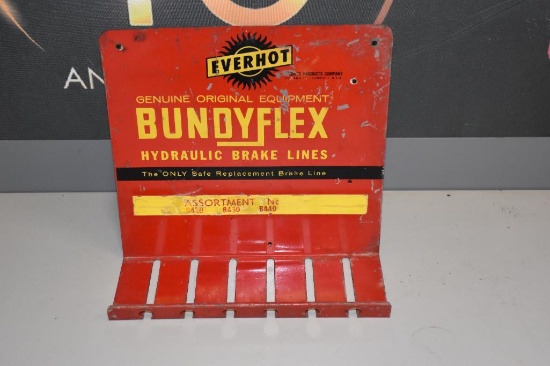 Bundy flex brake lines metal display rack