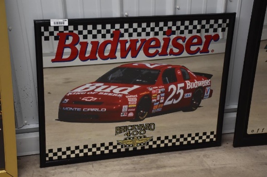 Budweiser Brickyard 400 mirrored sign
