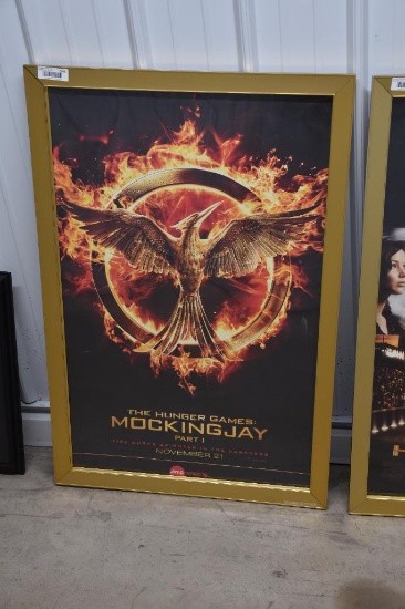 Hunger Games framed movie poster