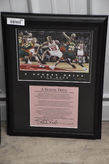 Michael Jordan "The Sunday Drive" framed print 3584/5000