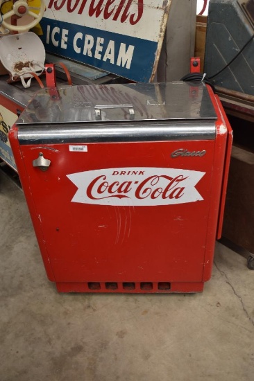 Coca Cola flip open cooler Glasco GBV-50