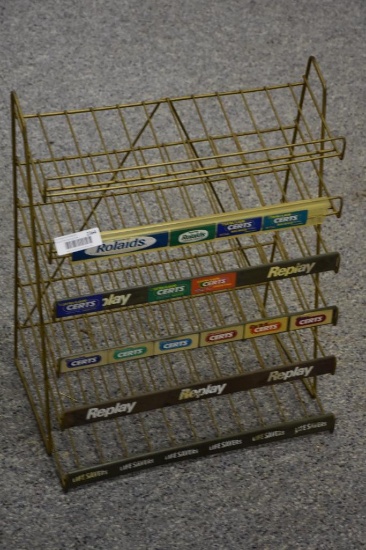 Metal store display rack