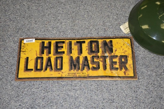 Heiton Load Master single sided metal sign