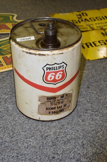 Phillips 66 5 gallon oil can
