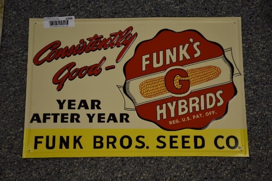 Funks G single sided tin tacker sign