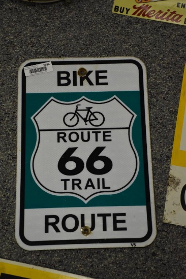 Bike Route road sign