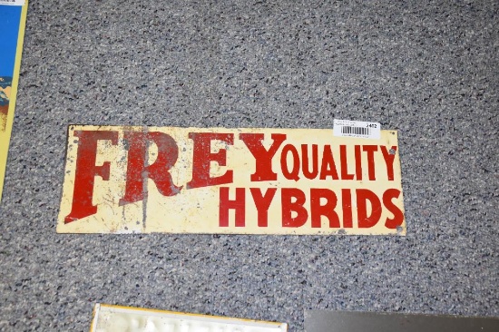 Frey Hybrid heavy metal double sided seed sign