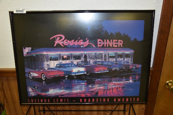 Rosie's Diner framed print