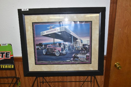 Flying A Service "Deuces Wild" framed print