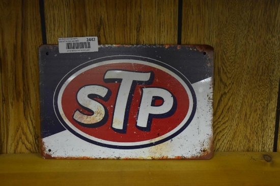 STP advertising single sided reproduction metal sign