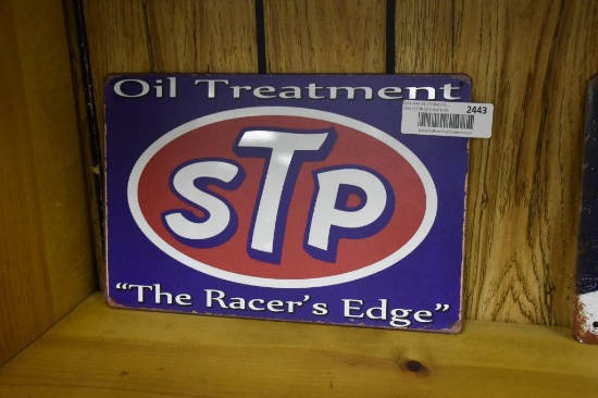 STP advertising single sided reproduction metal sign
