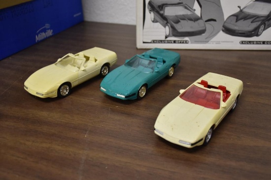 (3) Ertl 1990's Promo car Corvettes
