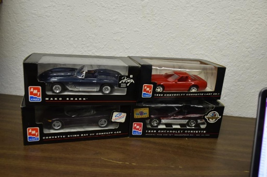 (4) Ertl Corvette Promo Cars