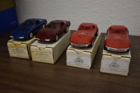 (4) Ertl Corvette Promo Cars