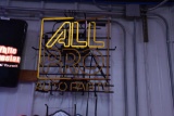 All Pro Auto Parts neon light up sign (neon is broken in 1 section but still lights up)