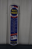 Mail Pouch Tobacco metal advertising thermometer