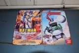 Avengers and Batman tin signs