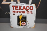 Texaco motor oil reproduction sign