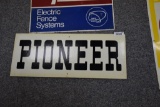 Pioneer Seed Masonite sign