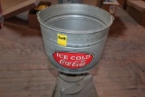 Metal Pail with Ice Cold Coca-Cola System