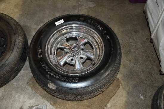 15" x 6" Cragar rim and tire