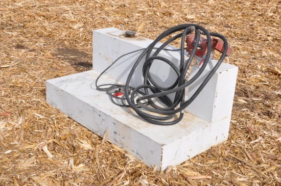 Delta 105 gal. L-shape fuel tank w/12v pump