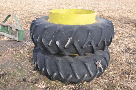 18.4-38 clamp on duals