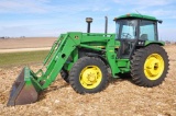 1991 John Deere 3255 MFWD tractor w/loader