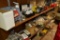Contents on shelves on east wall next to furnace mainly plumbing parts & thermostats