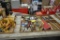 (6) Flat boxes of new & used tools & ball hitches