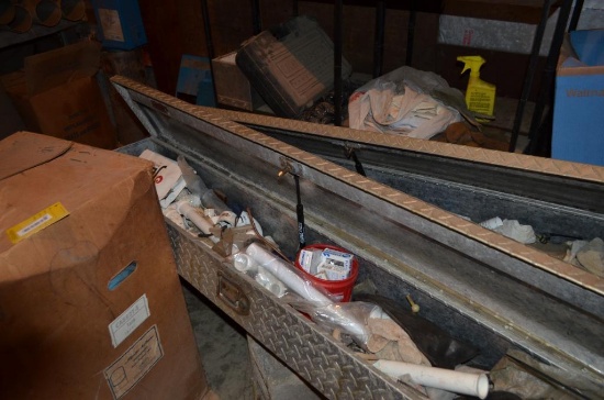 (2) Diamond tread side truck toolboxes complete with contents