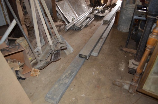 (4) Alum. Concrete screed boards, various lengths