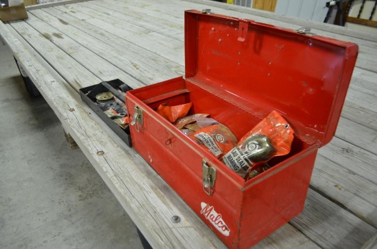 Thrust kits in red toolbox