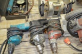 (4) Power tools & small bench grinder
