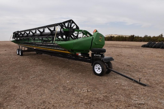 2010 John Deere 635 35' draper head, sells w/Cimmarron 36' head cart