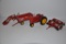 Massey Harris 1/16 scale toys lincluding tractor, loader, barge wagon & disk