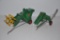 Oliver one-row picker & pull-type harvester toys - approx. 1/16 scale
