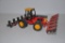 Versatile 276 toy tractor w/front mount cultivator & rear planter - approx. 1/32 scale