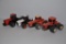 (4) Case & AC toy 4WD tractors - approx. 1/32 scale