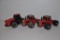 (3) CIH & Massey Ferguson toy tractors - approx. 1/32 scale